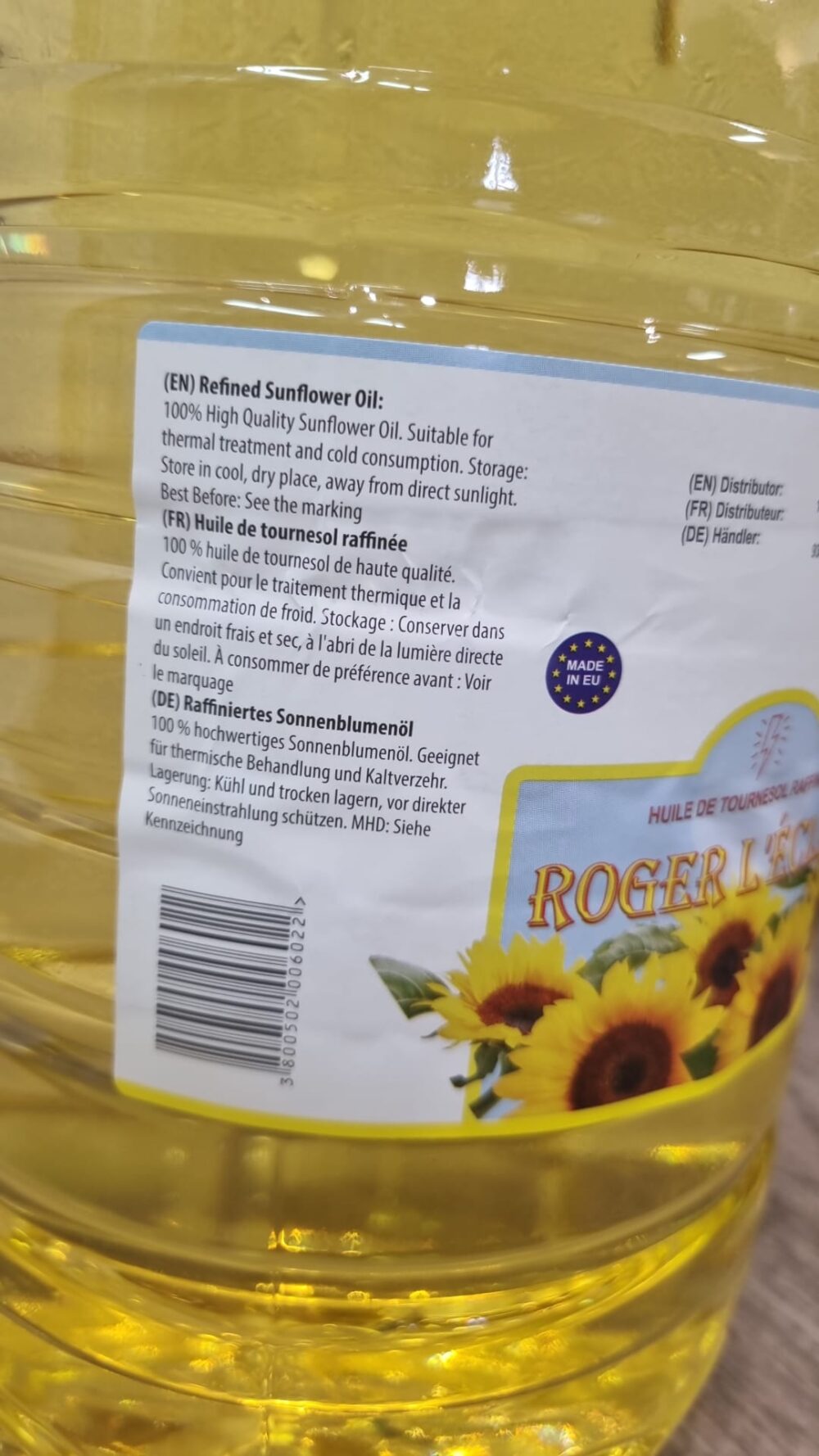 HUILE DE TOURNESOL RAFFINÉE 5 L – Image 2