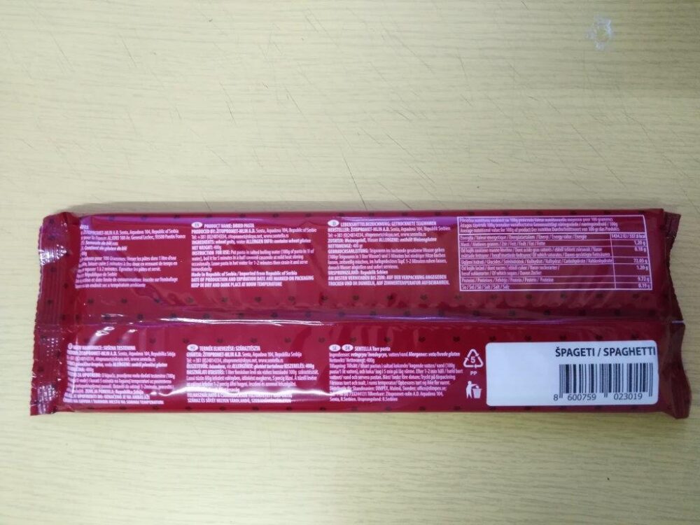 Pâtes Spaghettis 400 g – Image 2